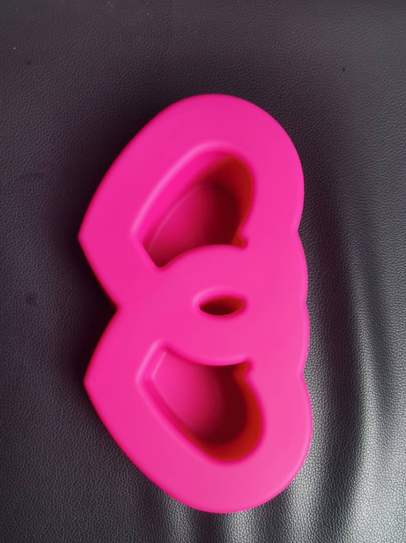 Mega Double Pink Heart Mold
