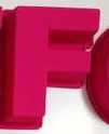 US DIRECT - 6 inch Pink Letters Silicone Molds A Z - PLUS ampersand & Symbol perfect for resins