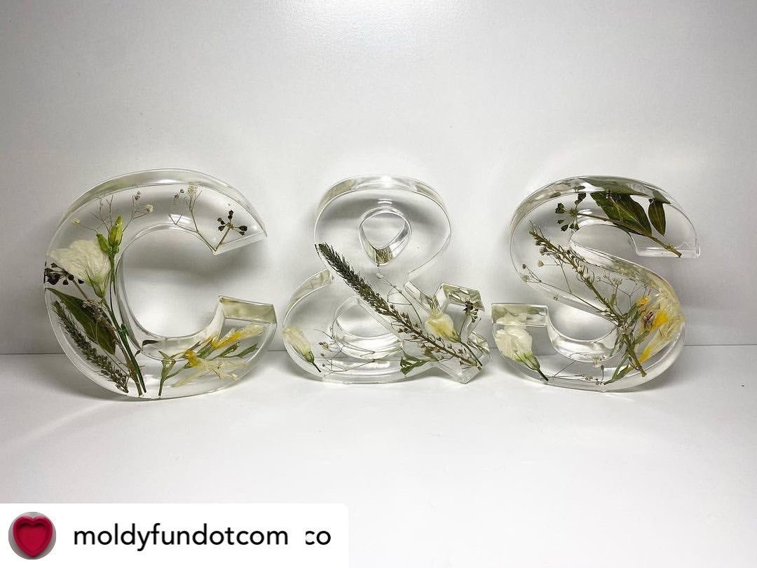 6 Inch Pink & Ampersand # HASH and Dollar symbols perfect for resin, candles, soaps
