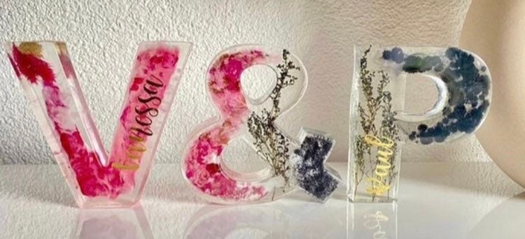 6 Inch Pink & Ampersand # HASH and Dollar symbols perfect for resin, candles, soaps