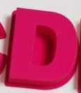 Giant 6 inch Pink Letters Silicone Molds A   Z - PLUS ampersand & Symbol perfect for resins