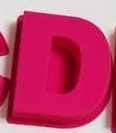 US DIRECT - 6 inch Pink Letters Silicone Molds A   Z - PLUS ampersand & Symbol perfect for resins